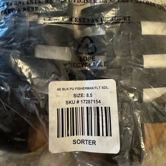 Faux Leather Fisherman Sandal (WW) 8.5 - Picture 3 of 5